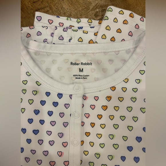 Roller Rabbit Multicolor Heart Print Pajama Set - Picture 2 of 3